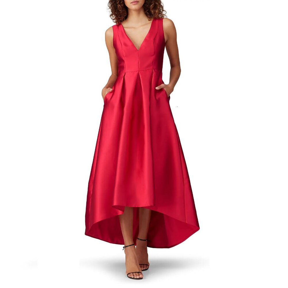 Hutch High Low V-Neck Gown